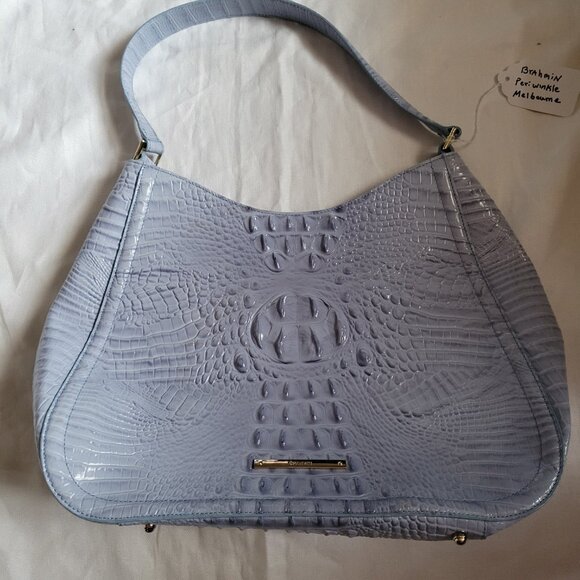 Brahmin Vada Hobo Periwinkle Melbourne Handbag - Like New - Picture 3 of 16